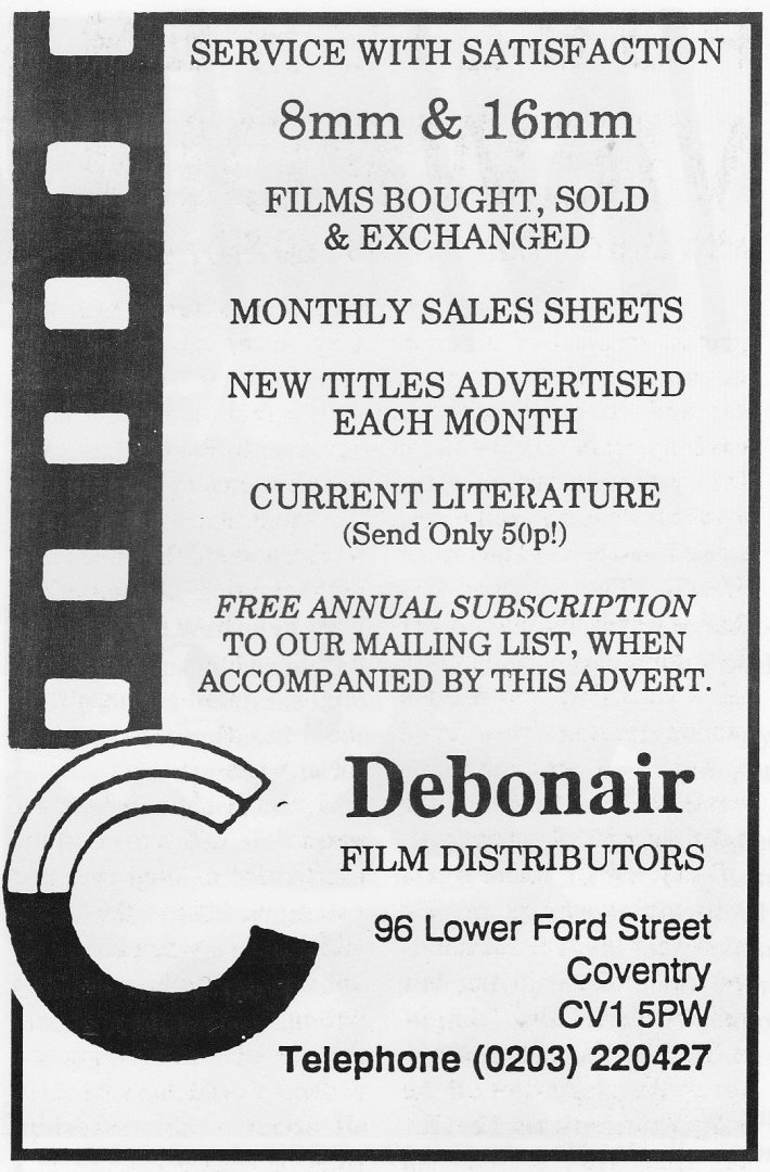 Debonair Film Distributors (Watsofilms & Coventry Cine Centre)