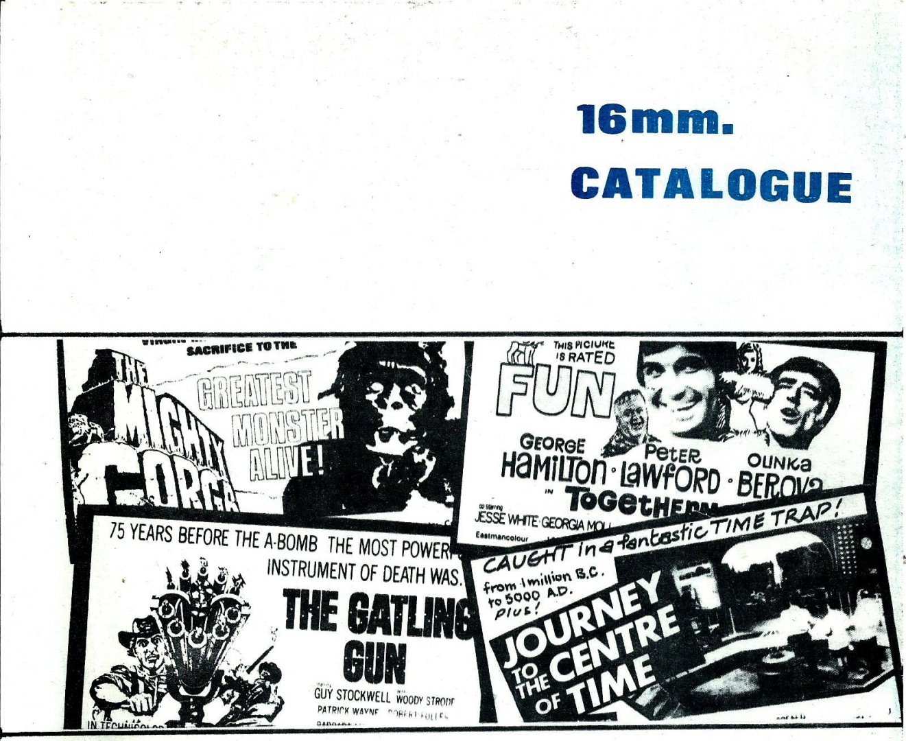 Hire Catalogue – 16mm 1972